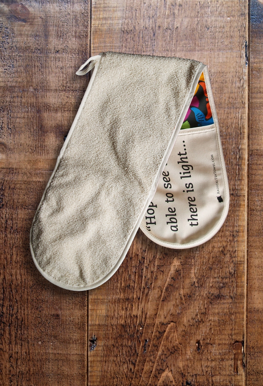 Desmond Tutu Double Oven Glove