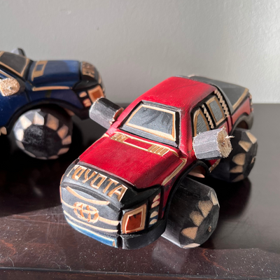 Carved Wood Cars