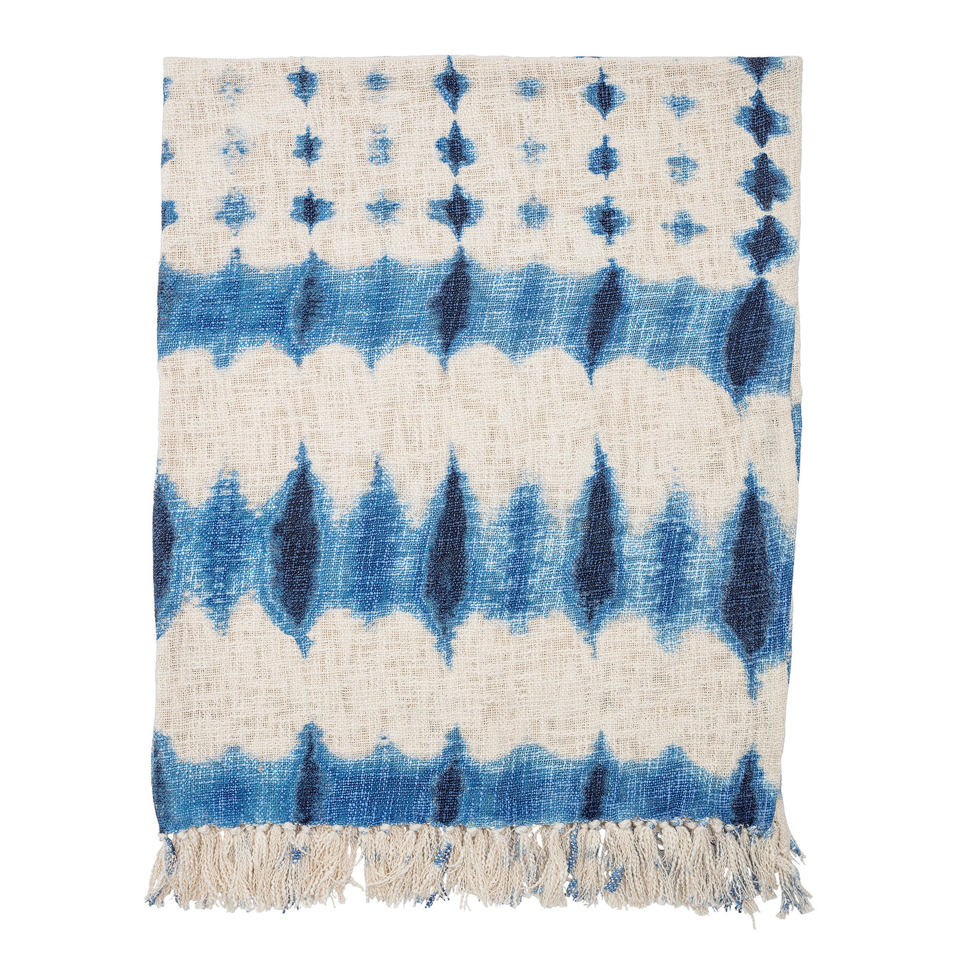 Throw, Blue, Cotton-1