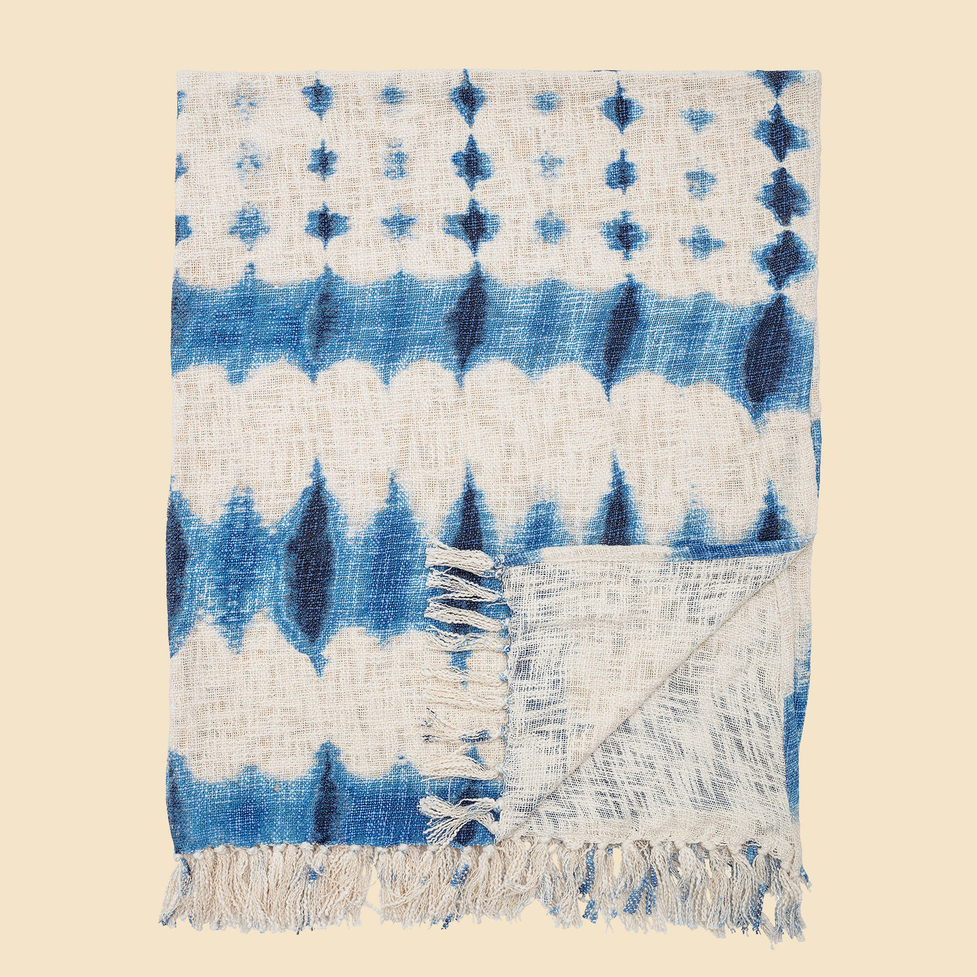 Throw, Blue, Cotton