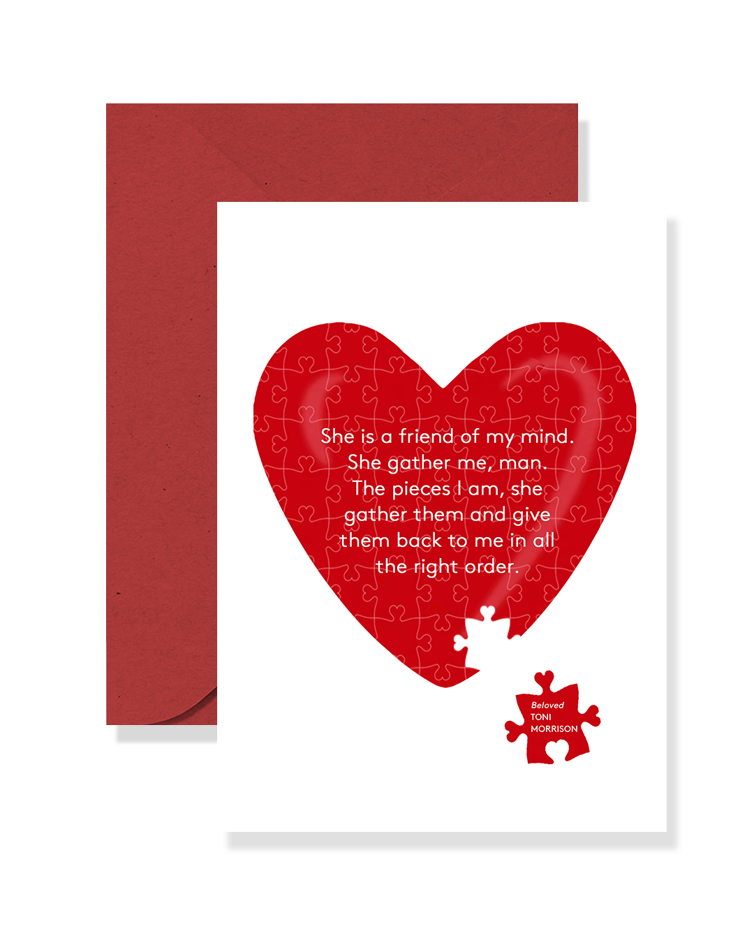 The Pieces I am,  Valentine's Day Card