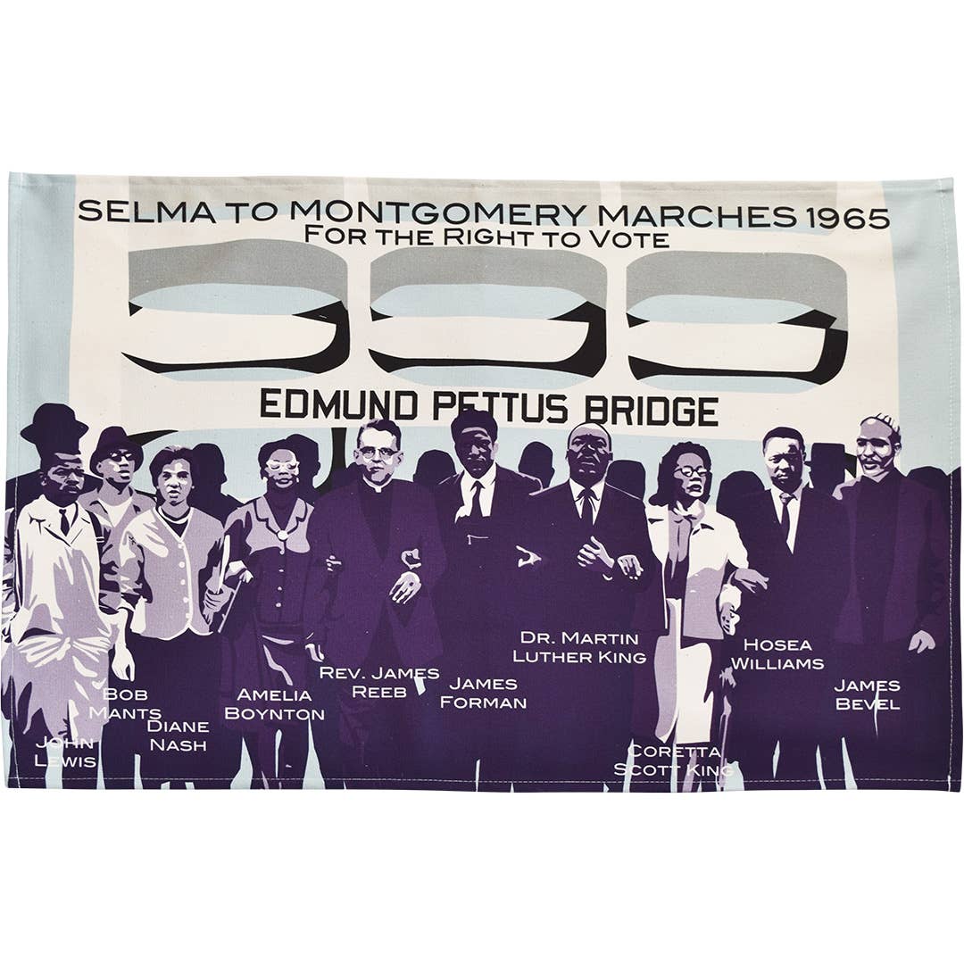 Selma to Montgomery Marches Tea Towel